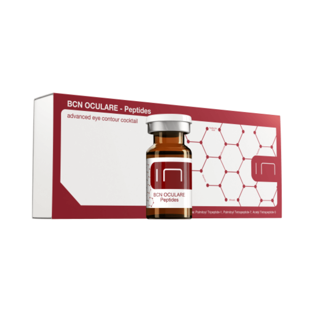 BCN Oculare Peptides 5x3ml vials with box - advanced eye contour treatment, softens dark circles, improves tired skin.