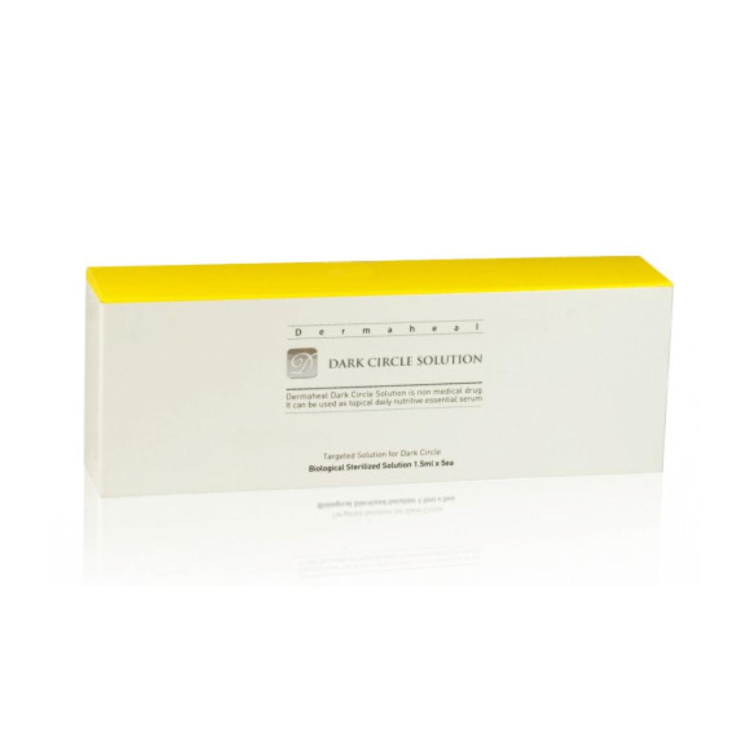 Dermaheal Dark Circle Solution, 5 x 1.5ml vials with packaging, hydrates, brightens under-eye area, reduces dark circles and signs of fatigue.