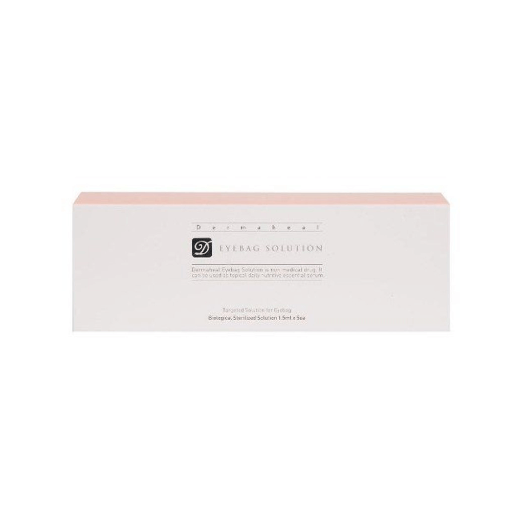 Dermaheal Eyebag Solution, 5 x 1.5ml vials with packaging, reduces under-eye puffiness and swelling, brightens and tightens skin.