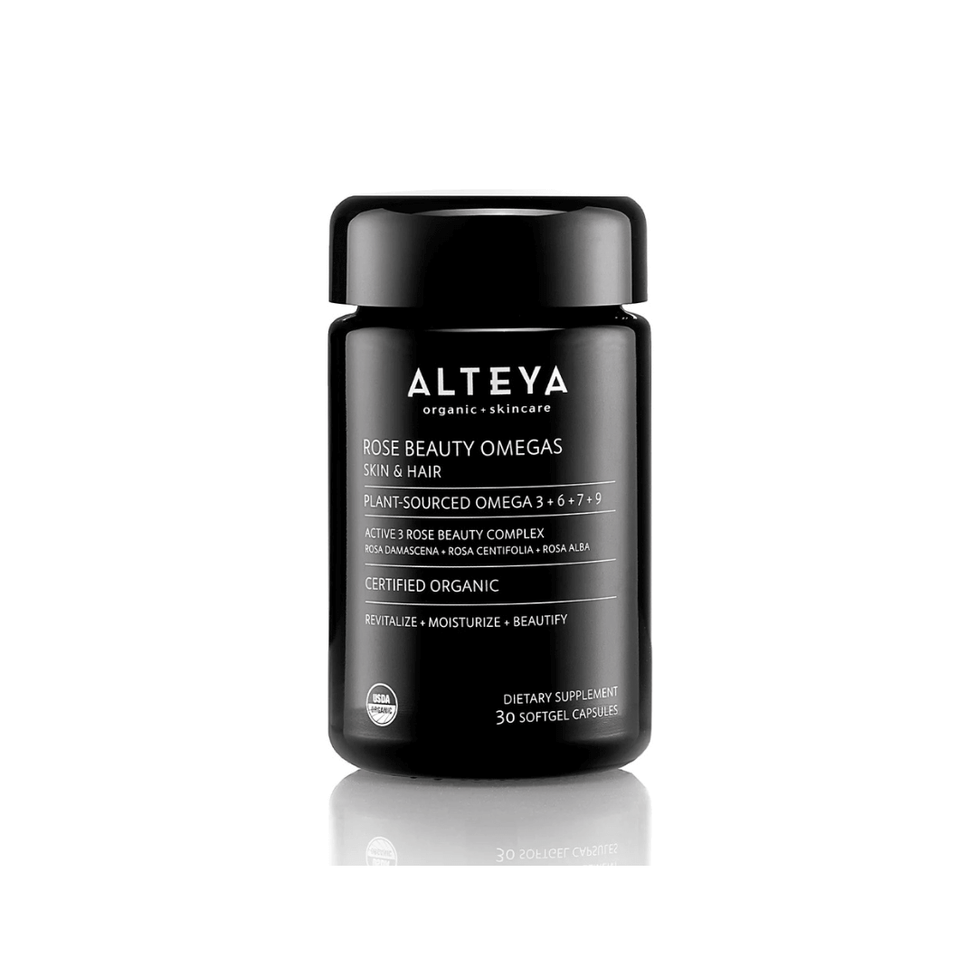 Alteya Organics Rose Beauty Omegas Skin & Hair Organic Supplement 30Caps