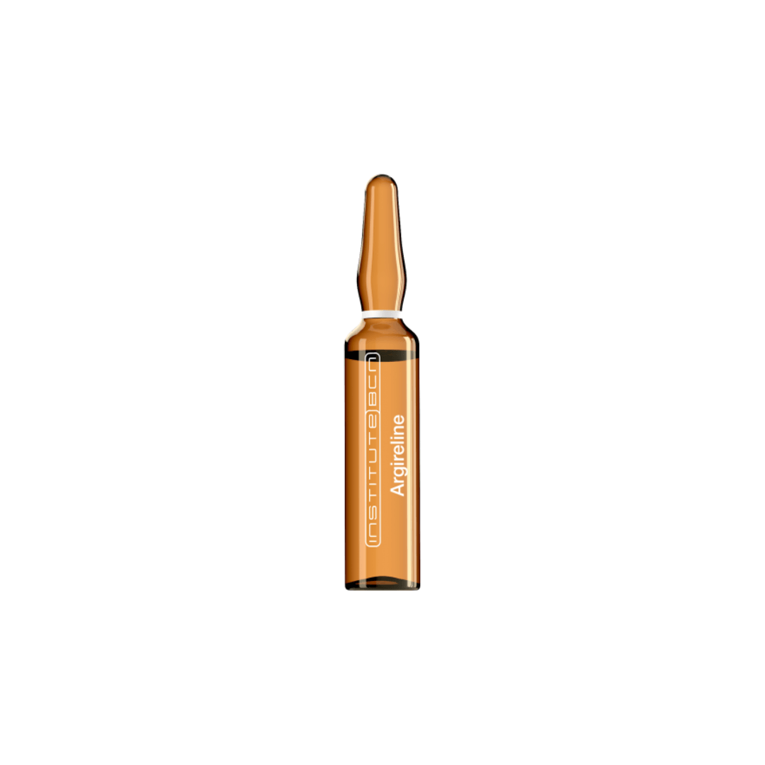 Close-up of BCN Argireline ampoule, highlighting the anti-wrinkle solution ideal for non-surgical facial expression preservation.