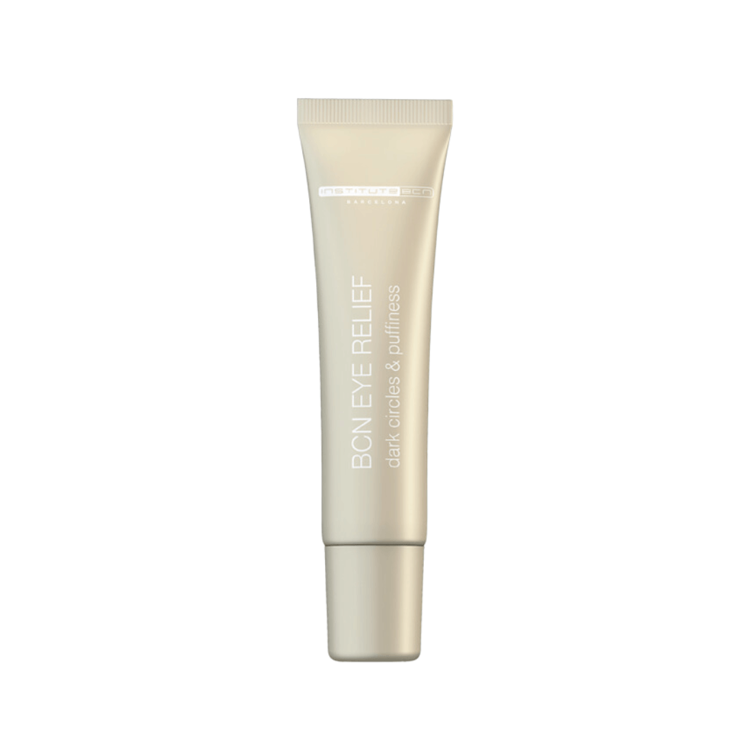 BCN Eye Relief 15ml tube for reducing dark circles and puffiness, with nourishing and hydrating properties.