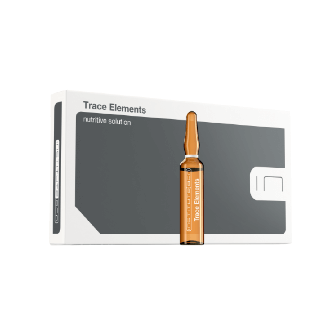 BCN Trace Elements Nutritive Solution packaging, featuring a box with a 2ml ampoule and product details.