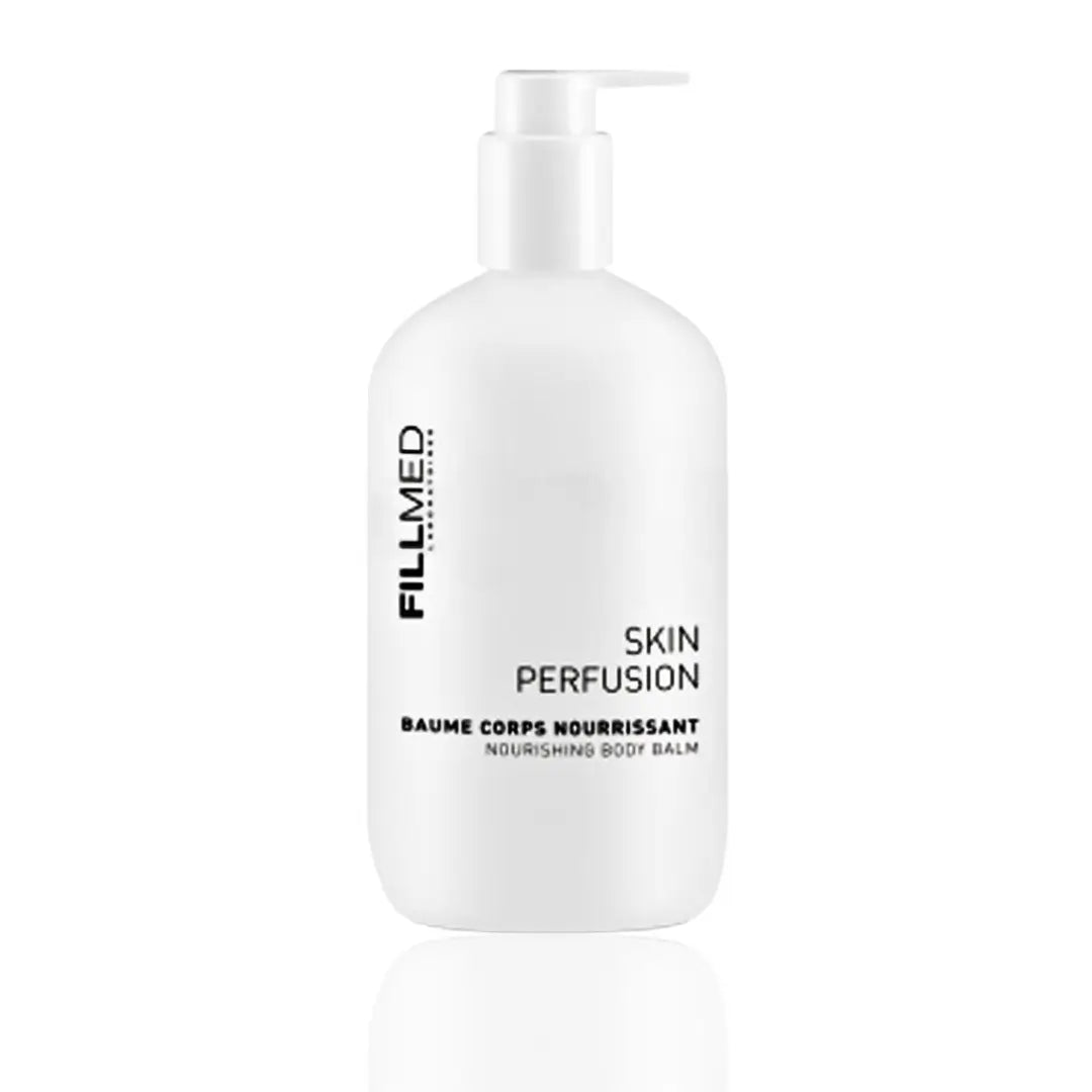 FILLMED Skin Perfusion Nourishing Body Balm 500ml bottle with pump, moisturizes dry skin.