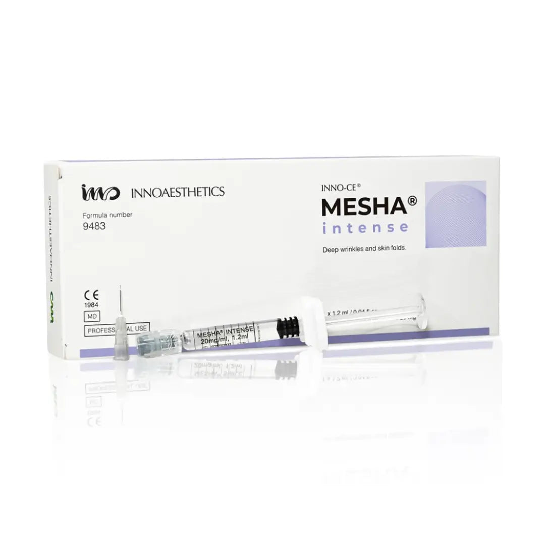 INNOAESTHETICS MESHA intense packaging with syringe on a white background