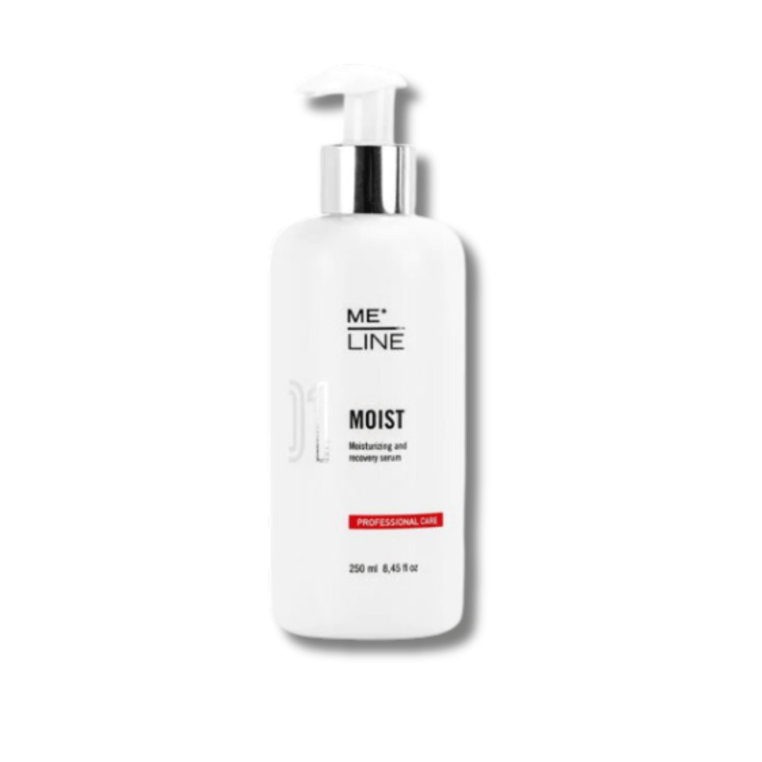 Innoaesthetics ME Line 01 Moist, 250ml pump bottle for moisturizing and recovery, occlusive serum to rebalance skin moisture.