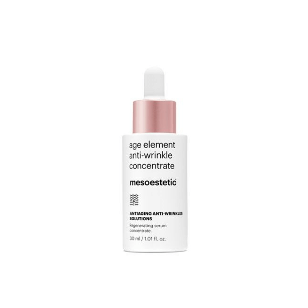 Mesoestetic Age Element Anti-Wrinkle Concentrate 30ml bottle with dropper cap.