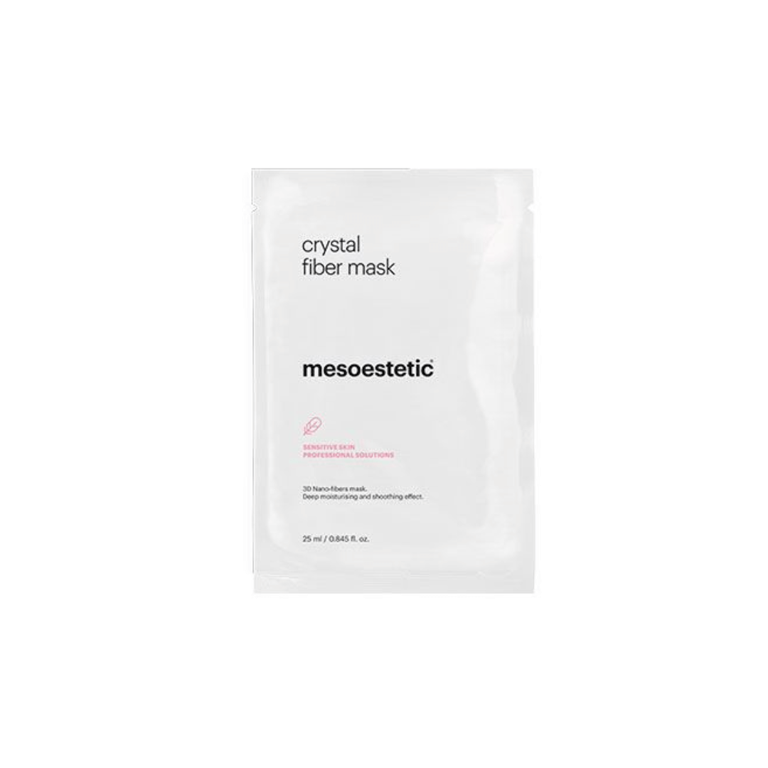 Mesoestetic Crystal Fiber Mask pack, 25ml. Deep moisturizing and soothing effect for sensitive skin.